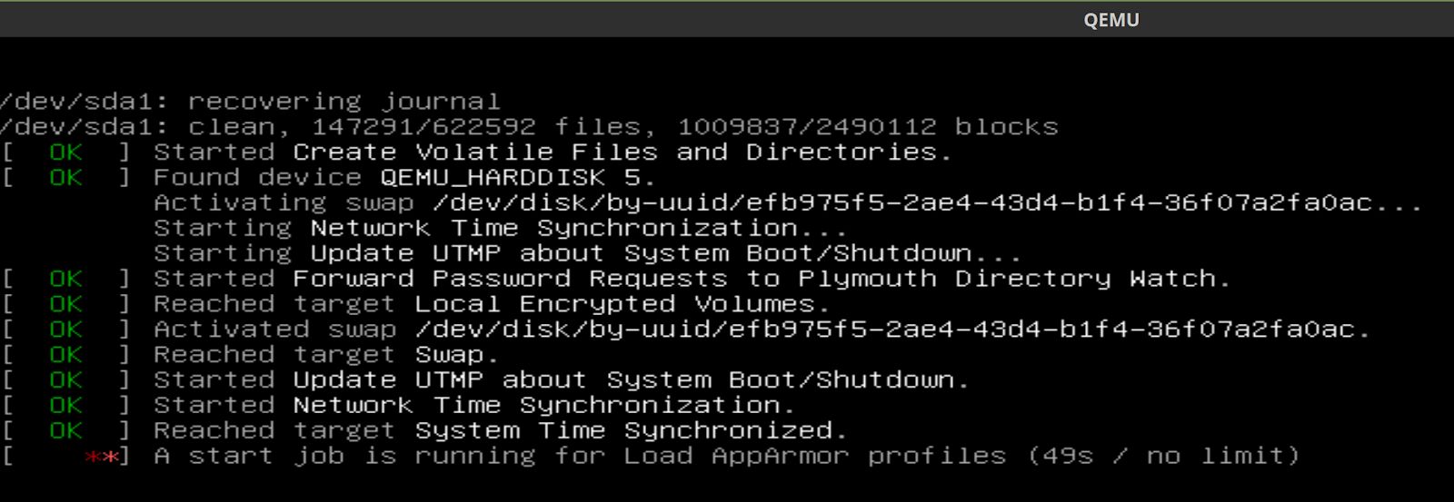 Figure 7: Our second desktop is booting up after the installation. Figure 7: Our second desktop is booting up after the installation.