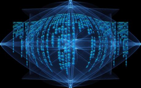 blue zeros and ones on black background - image by Gerd Altmann from Pixabay