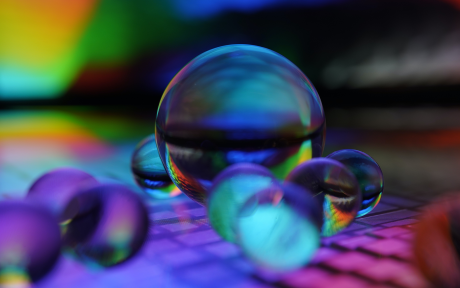 colorful glass spheres -  Photo by FLY:D from Unsplash