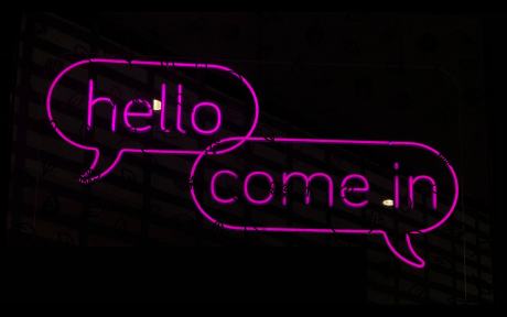 Hello and come in neon signs – Photo by Efrem Efre on Pexels