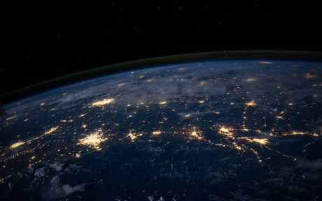 Earth with light taken from space – Photo by NASA on Unsplash